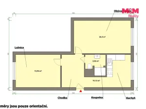 Pronájem bytu 2+1, Cheb, Družstevní, 64 m2