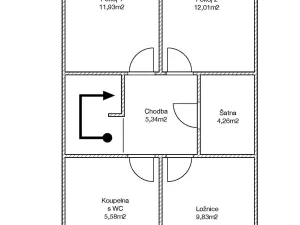 Prodej rodinného domu, Rosice, Větrná, 110 m2