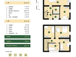 Prodej rodinného domu, Slaný, 104 m2