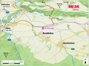 Prodej bytu 2+kk, Hostomice - Bezdědice, 54 m2