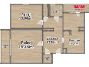 Pronájem bytu 2+1, Horní Bělá, 65 m2