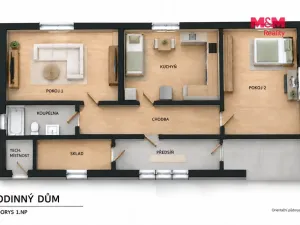 Prodej rodinného domu, Bobnice - Kovansko, Krátká, 80 m2