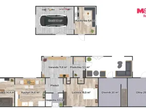 Prodej rodinného domu, Čestín, 80 m2