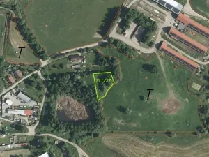 Dražba pozemku, Horní Planá, 1390 m2