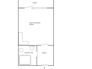 Prodej bytu 1+kk, Praha - Letňany, Hlučkova, 34 m2