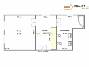 Pronájem bytu 1+1, Uhlířské Janovice, Václavské náměstí, 55 m2