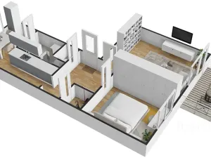 Pronájem bytu 2+1, Olomouc, V křovinách, 53 m2
