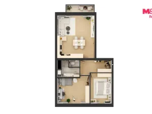Prodej bytu 3+kk, Čestice, 75 m2
