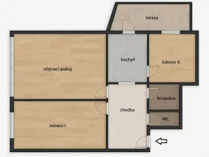 Prodej bytu 3+1, Hradec Králové, Na Občinách, 79 m2