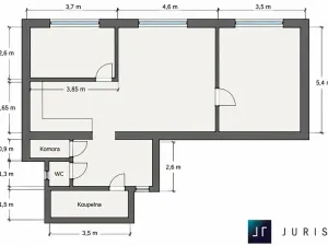 Prodej bytu 3+kk, Praha - Karlín, Pobřežní, 79 m2