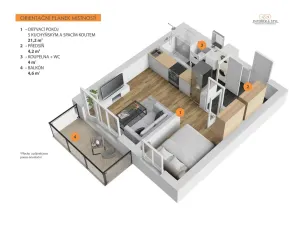 Prodej bytu 1+kk, Praha - Hostivař, 33 m2