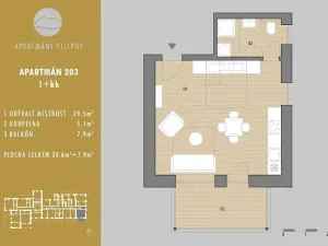 Prodej apartmánu, Javorník, 34 m2
