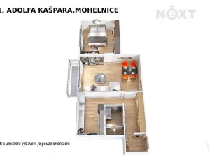 Pronájem bytu 2+1, Mohelnice, Adolfa Kašpara, 60 m2
