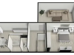 Prodej bytu 2+1, Písek, Harantova, 63 m2