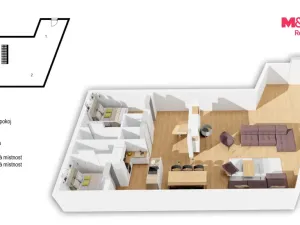 Pronájem atypického bytu, Praha - Nové Město, Pštrossova, 170 m2