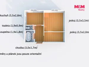 Pronájem bytu 1+1, Horšovský Týn - Malé Předměstí, Vančurova, 42 m2