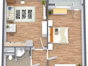 Pronájem bytu 2+kk, Česká Lípa, Jáchymovská, 43 m2