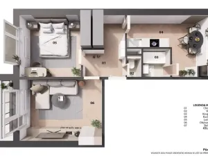 Prodej bytu 2+1, Strážnice, nám. 17. listopadu, 52 m2