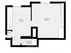 Pronájem bytu 2+kk, Praha - Žižkov, Chelčického, 40 m2