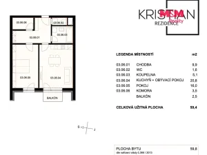 Prodej bytu 2+kk, Hradec Králové - Nový Hradec Králové, Pod Zámečkem, 60 m2