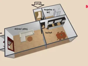Pronájem bytu 1+1, Vamberk, Kollárova, 36 m2