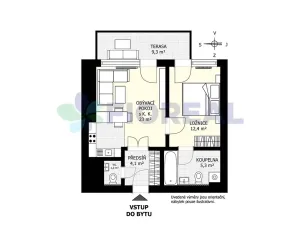 Prodej bytu 2+kk, Praha - Stodůlky, Anny Rybníčkové, 60 m2