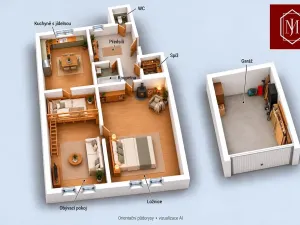 Prodej bytu 2+1, Nová Bystřice, Švermova, 84 m2