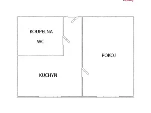 Pronájem bytu 1+1, Jirkov, Mládežnická, 39 m2