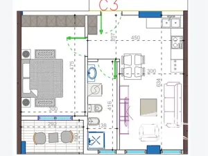 Prodej bytu 2+kk, Golem, Albánie, 52 m2