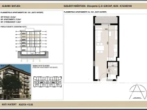 Prodej bytu 1+kk, Golem, Albánie, 37 m2