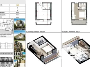 Prodej bytu 1+kk, Golem, Albánie, Mali i Robit, 29 m2
