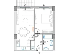 Prodej bytu 2+kk, Qerret, Albánie, 58 m2