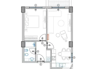 Prodej bytu 2+kk, Qerret, Albánie, 62 m2