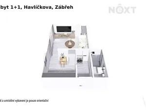 Prodej bytu 1+1, Zábřeh, Havlíčkova, 28 m2