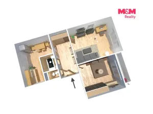 Prodej bytu 2+1, Lysá nad Labem, Husovo náměstí, 50 m2