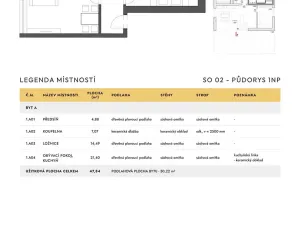 Pronájem bytu 2+kk, Ostrava, Na Burni, 47 m2