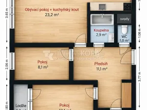Prodej bytu 3+kk, Praha - Chodov, Machkova, 64 m2