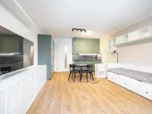 Pronájem bytu 1+kk, Praha - Horní Měcholupy, Milánská, 35 m2