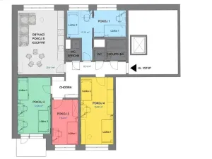 Prodej bytu 4+1, Olomouc - Lazce, Lazecká, 88 m2