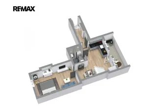 Pronájem bytu 2+kk, Chrudim, Resselovo náměstí, 49 m2