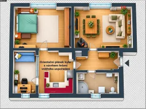 Prodej bytu 3+1, Čerčany, Komenského, 80 m2