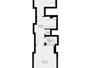 Pronájem bytu 2+kk, Praha - Nusle, Spolupráce, 47 m2