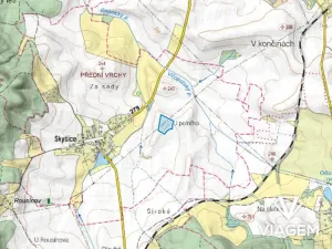 Prodej podílu pole, Domousnice, 1703 m2