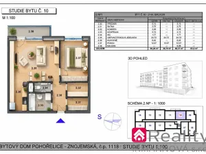Prodej bytu 2+kk, Pohořelice, Znojemská, 60 m2