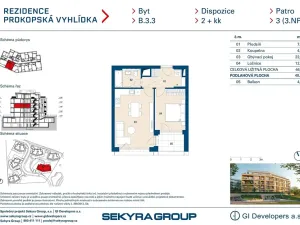 Prodej bytu 2+kk, Praha - Jinonice, Radlická, 47 m2