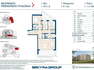 Prodej bytu 4+kk, Praha - Jinonice, Radlická, 101 m2