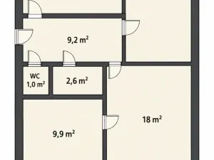 Prodej bytu 3+1, Libochovice, Revoluční, 71 m2