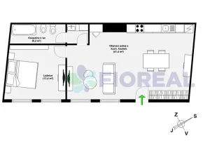 Pronájem bytu 2+kk, Praha - Nové Město, Klimentská, 61 m2