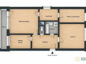 Pronájem bytu 4+1, Praha - Krč, Murgašova, 63 m2