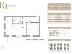 Prodej bytu 2+kk, Lipník nad Bečvou, Mánesova, 50 m2